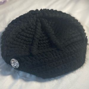 Black, Knitted Cap
